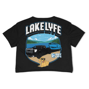 RUFF LYFE Women's Crop Cotton Poly Tee