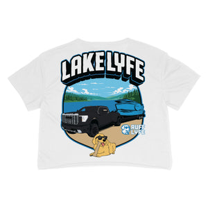 RUFF LYFE Women's Crop Cotton Poly Tee